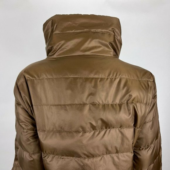 Eileen Fisher‎ Parka Funnel Neck Down Long Sleeve Jacket Pockets Zippers Women M - Picture 7 of 11